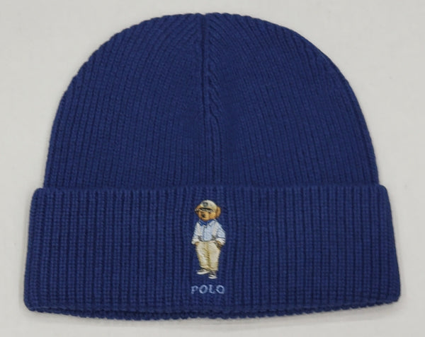 Nwt Polo Ralph Lauren Blue Suspenders Teddy Bear Skully - Unique Style