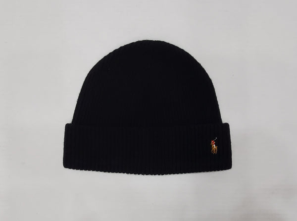 Nwt Polo Ralph Lauren Black Wool Small Pony Skully - Unique Style