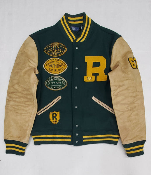 Nwt Polo Ralph Lauren 'R' Iconic Letterman Varsity Jacket - Unique Style