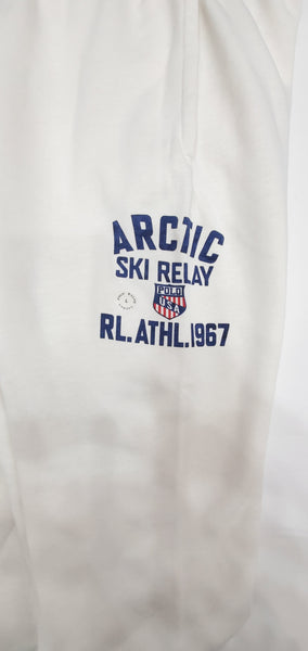 Nwt Polo Ralph Cream Artic Ski Relay RL. Athl . 1967 Fleece Joggers - Unique Style