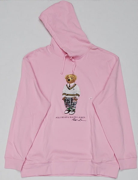 Nwt Polo Big & Tall Pink Cardigan Bear Hoodie u - Unique Style