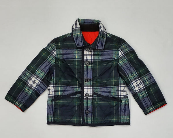 Polo Ralph Lauren Kids Plaid/Orange Reversible Jacket (2T-7) - Unique Style