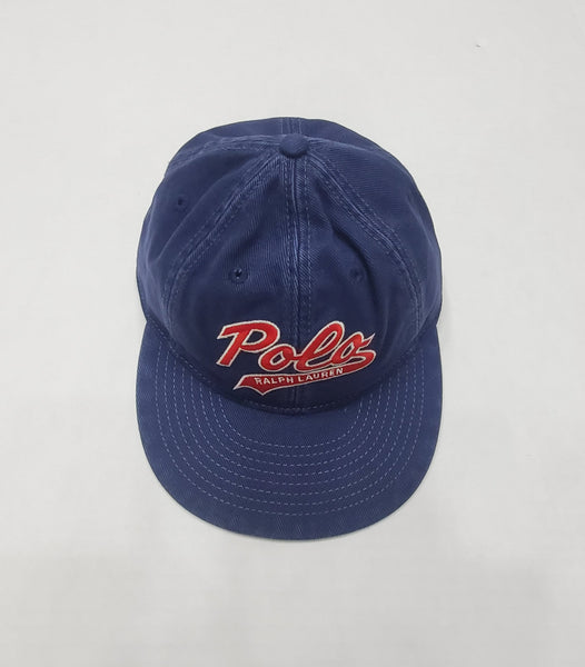Nwt Polo Ralph Lauren Navy Script Adjustable Hat - Unique Style