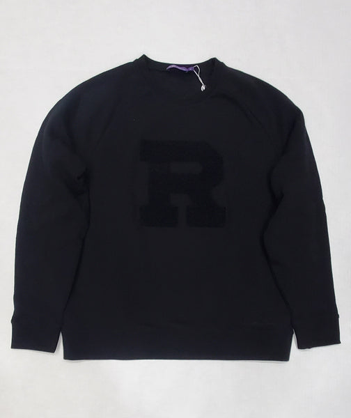 Ralph Lauren Purple Label R Chenille Patch Sweater - Unique Style