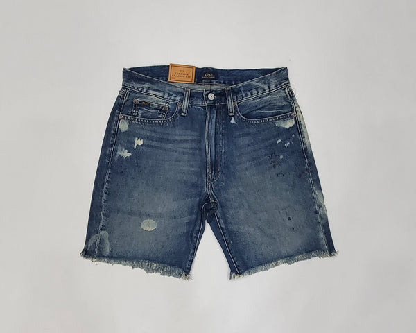 Nwt Polo Ralph Lauren Blue Jean Paint Classic Fit Shorts - Unique Style