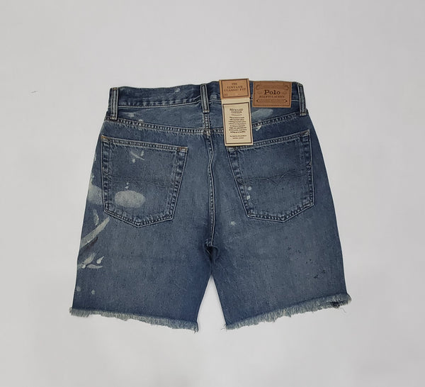 Nwt Polo Ralph Lauren Blue Jean Paint Classic Fit Shorts - Unique Style