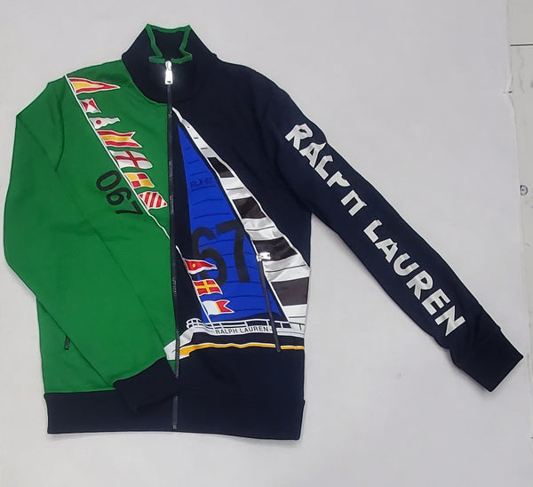 Nwt Purple Label Nautical Print Track Jacket - Unique Style