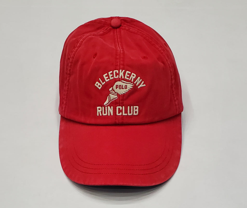 Nwt Polo Ralph Lauren Red Bleecker Club NY Adjustable Hat