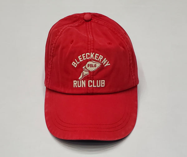 Nwt Polo Ralph Lauren Red Bleecker Club NY Adjustable Hat - Unique Style
