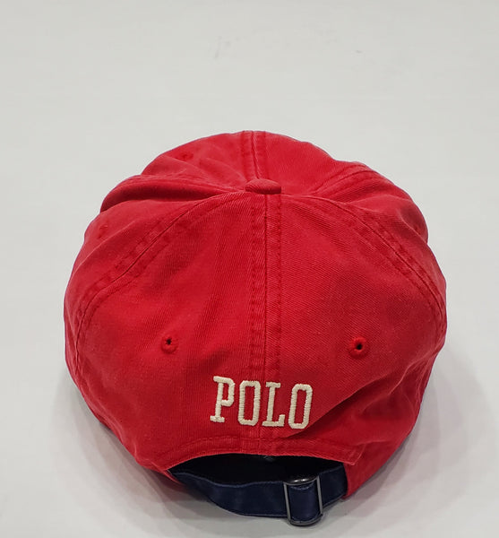 Nwt Polo Ralph Lauren Red Bleecker Club NY Adjustable Hat - Unique Style