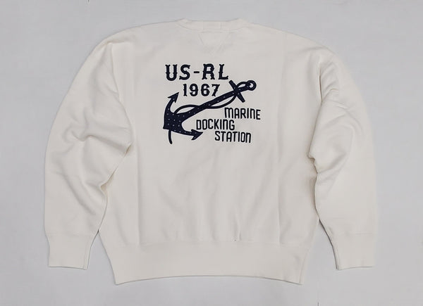 Nwt Polo Ralph Lauren White Anchor Sweatshirt - Unique Style