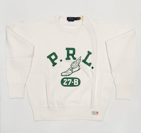 POLO RALPH LAUREN LIGHT GREY COTTON V-NECK SWEATER