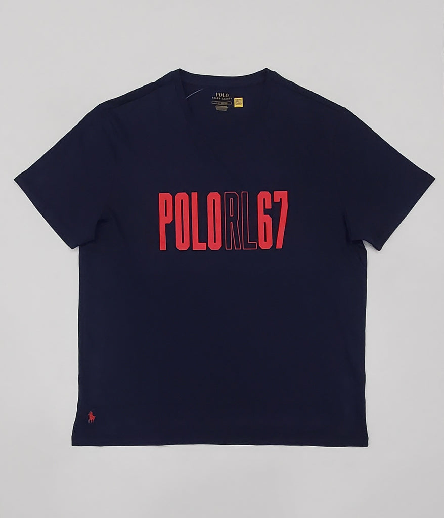 Nwt Polo Ralph Lauren Navy Spellout 1967 Tee