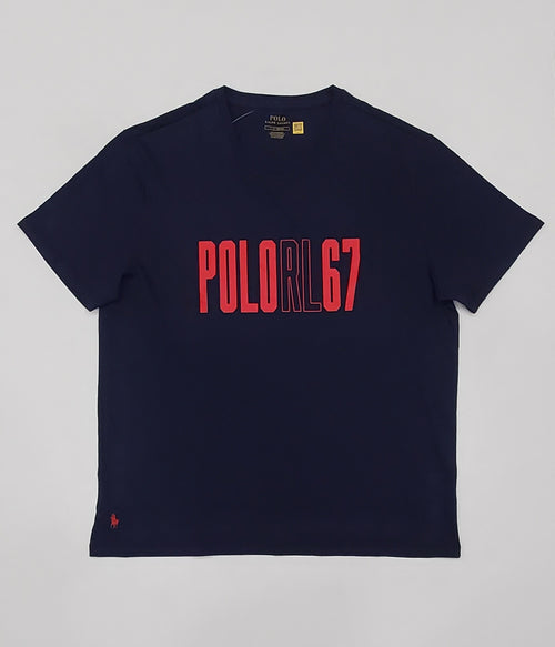 Nwt Polo Ralph Lauren Navy Spellout 1967 Tee - Unique Style