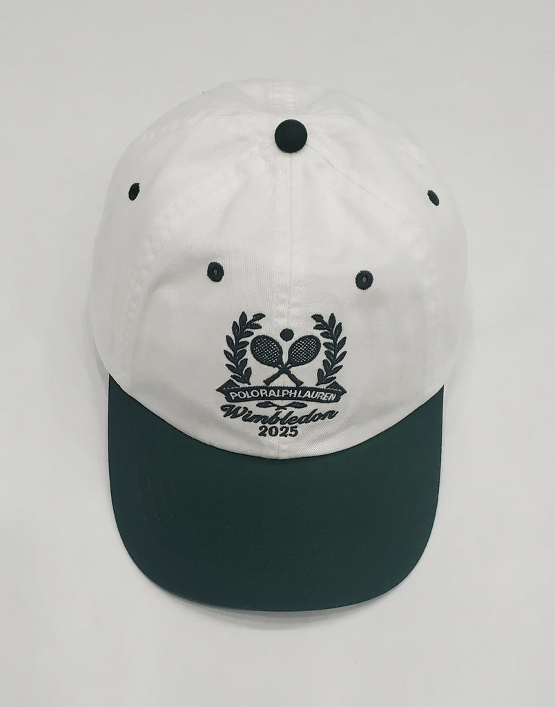 Nwt Polo Ralph Lauren White/Green Polo Tennis Wimbledon 2025 Adjustable Hat