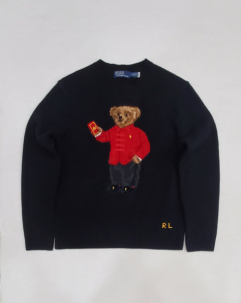 Nwt Polo Ralph Lauren Lunar New Year Teddy Bear Sweater - Unique Style