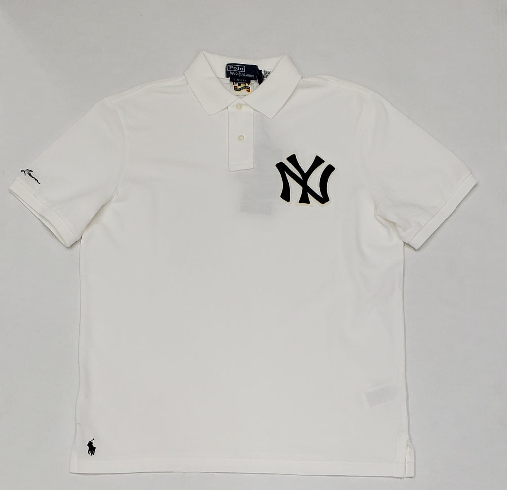 Nwt Polo Ralph Lauren White Yankees NY Classic Fit Polo