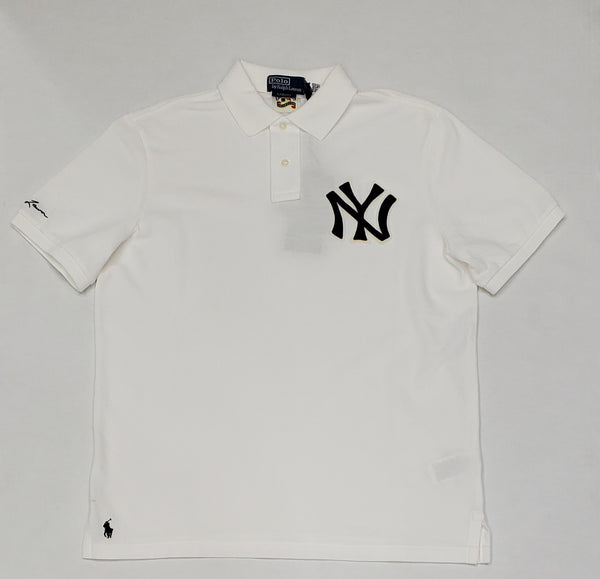 Nwt Polo Ralph Lauren White Yankees NY Classic Fit Polo - Unique Style