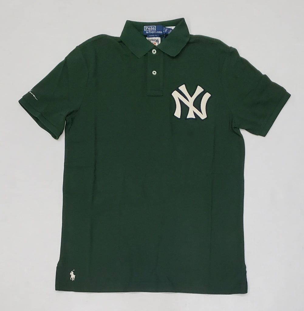 Nwt Polo Ralph Lauren Green Yankees NY Classic Fit Polo