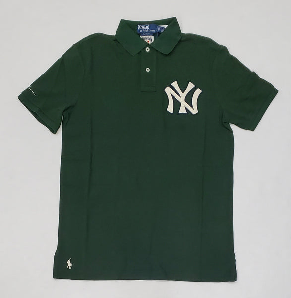 Nwt Polo Ralph Lauren Green Yankees NY Classic Fit Polo - Unique Style
