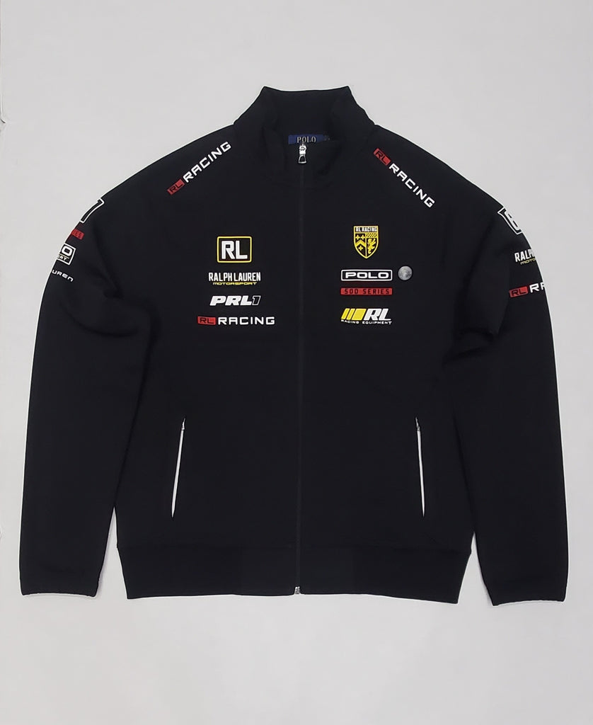 Nwt Polo Ralph Lauren Black Racing PRL Zip Track Jacket