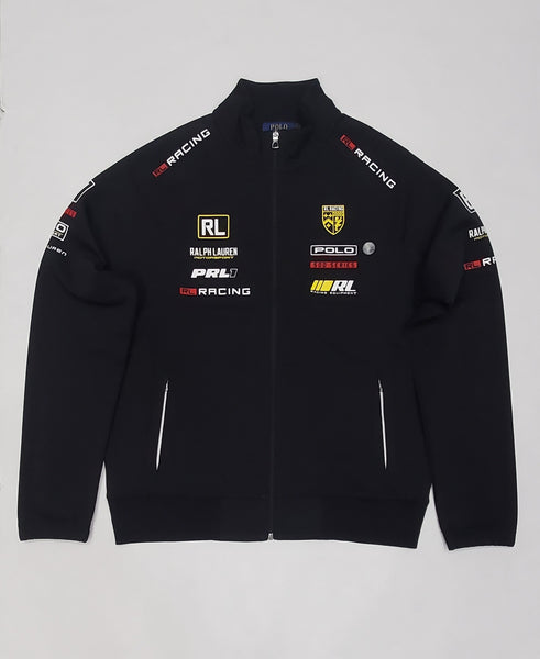 Nwt Polo Ralph Lauren Black Racing PRL Zip Track Jacket - Unique Style
