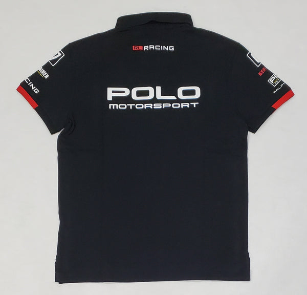 Nwt Polo Ralph Lauren Black Racing PRL Motor Sport Custom Fit Polo - Unique Style