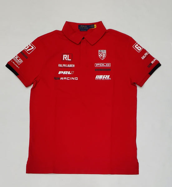 Nwt Polo Ralph Lauren Red Racing PRL Motor Sport Custom Fit Polo - Unique Style