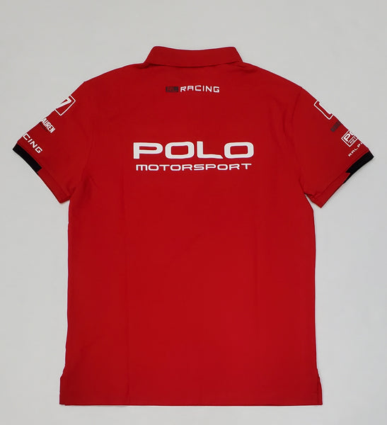 Nwt Polo Ralph Lauren Red Racing PRL Motor Sport Custom Fit Polo - Unique Style
