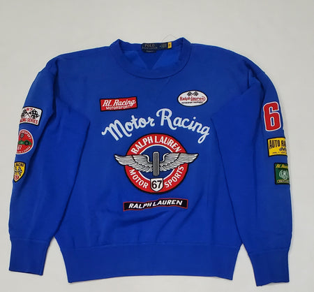 POLO RALPH LAUREN LIGHT GREY COTTON V-NECK SWEATER