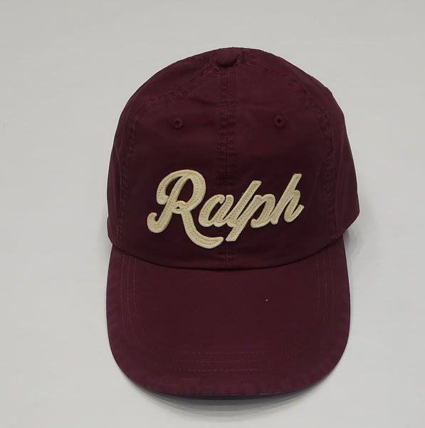 Nwt Polo Ralph Lauren Burgundy Ralph Adjustable Hat - Unique Style