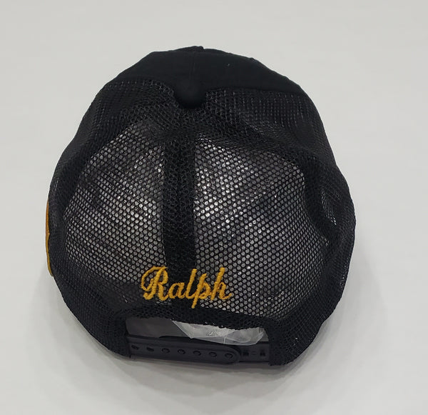 Nwt Polo Ralph Lauren Black Ralph's Garage Trucker Hat - Unique Style