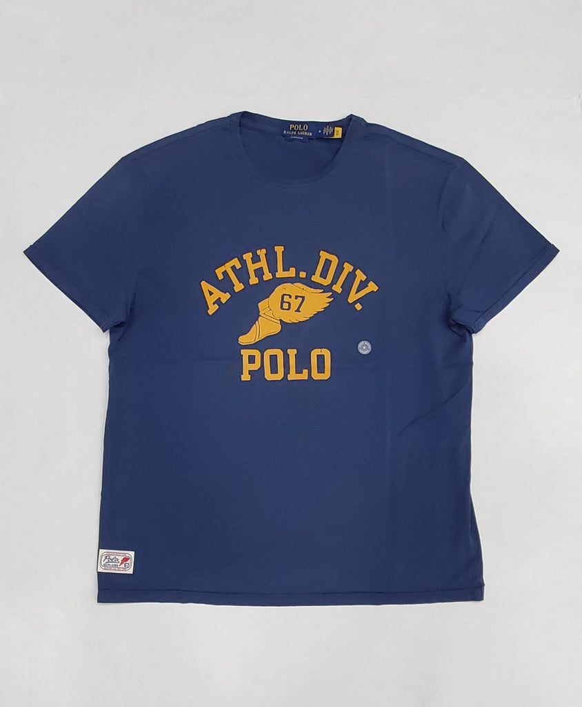 Nwt Polo Ralph Lauren Navy Athl Div 67 Classic Fit Tee