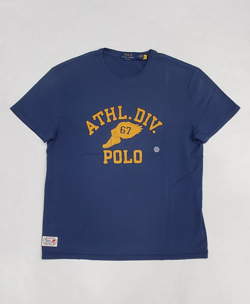 Nwt Polo Ralph Lauren Navy Athl Div 67 Classic Fit Tee - Unique Style
