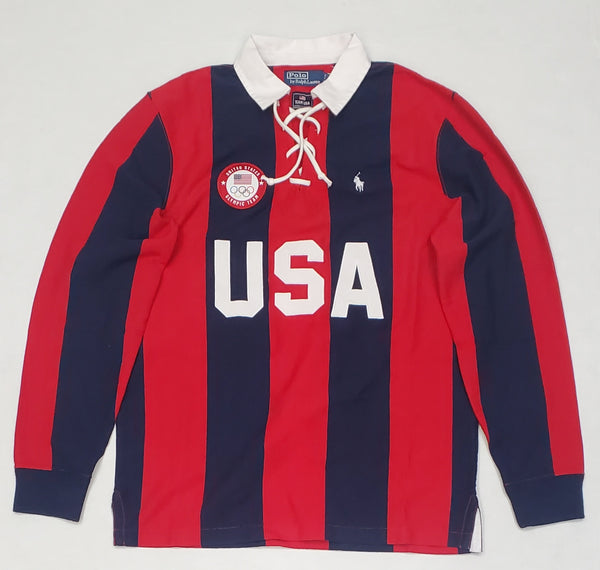 Nwt Polo Ralph Red/Navy Olympic Team USA Rugby - Unique Style