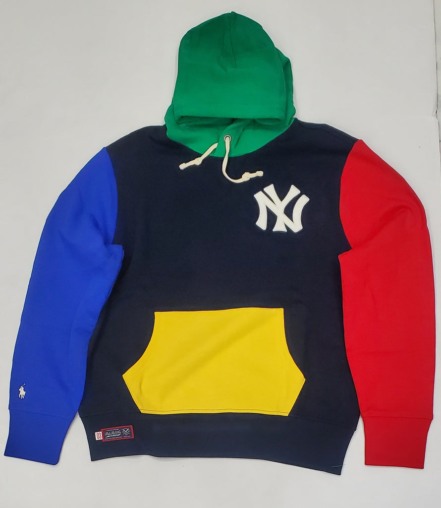 New Polo Ralph Lauren Multi Color Yankees NY  Hoodie