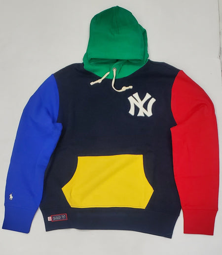 Nwt Polo Ralph Lauren White/Navy Small Pony Performance Hoodie