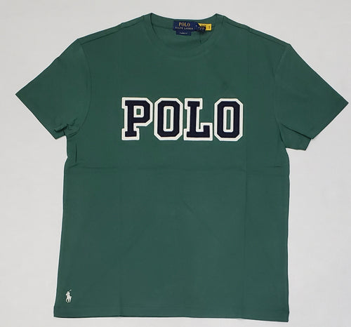 Nwt Polo Ralph Lauren Green Spellout Patch Classic Fit Tee - Unique Style