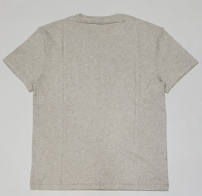 Nwt Polo Ralph Lauren Grey Heather Spellout Patch Classic Fit Tee - Unique Style