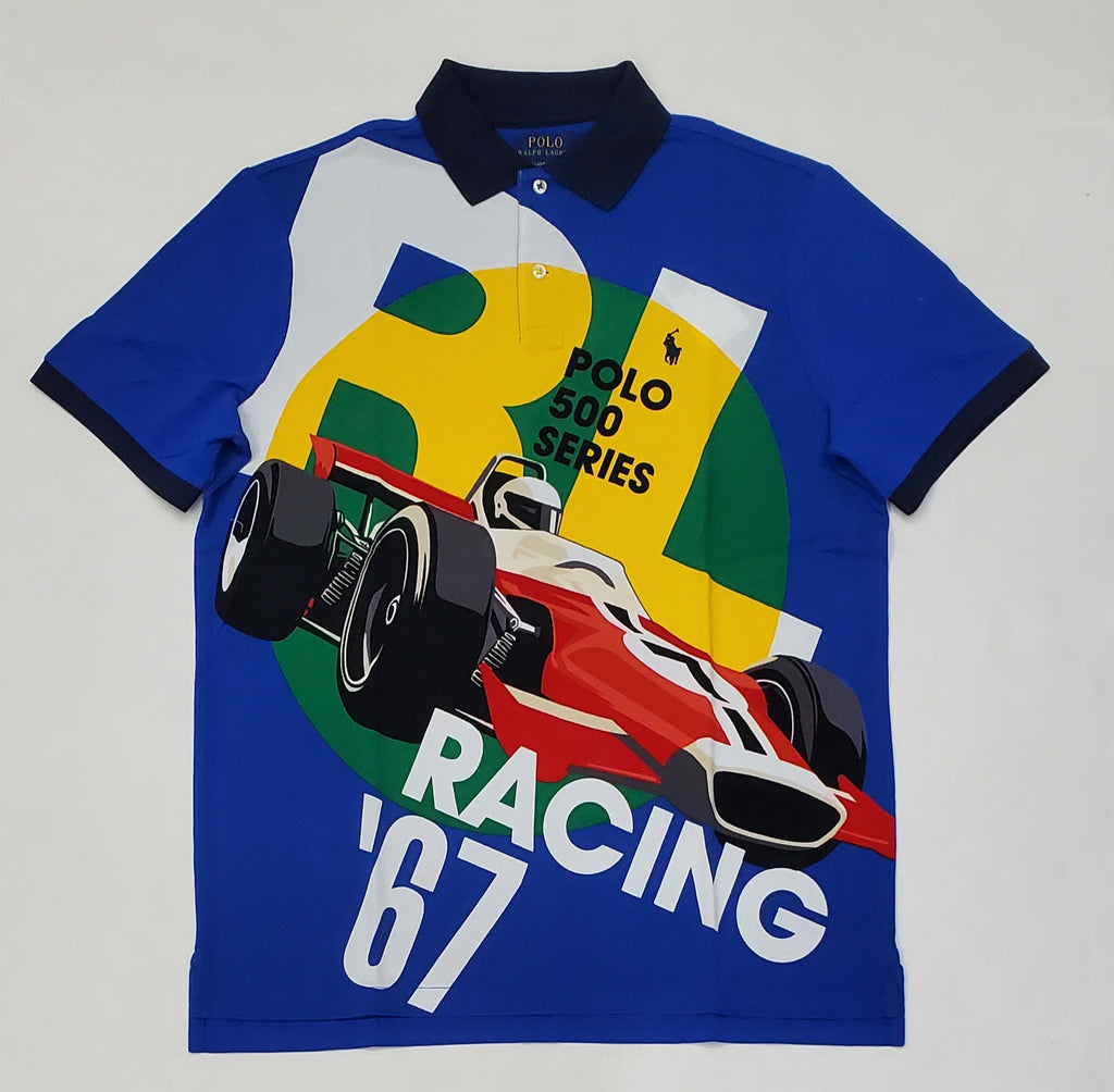 Nwt Polo Ralph Lauren Multi 500 Series Racing 67 Classic Fit Polo