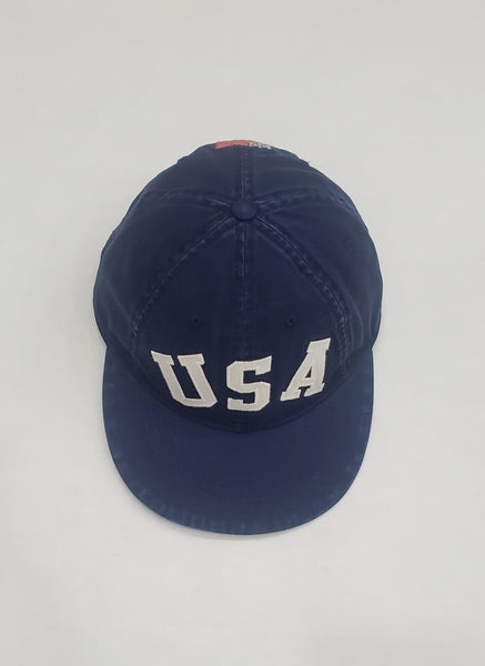 Nwt Polo Ralph Lauren Navy USA American Flag Adjustable Hat - Unique Style
