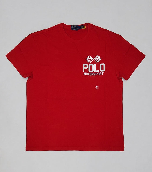 Nwt Polo Ralph Lauren Red Motor Sport Classic Fit Tee - Unique Style
