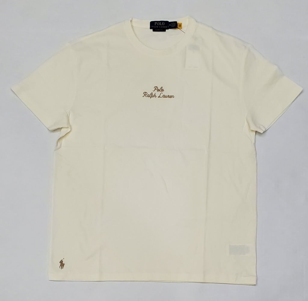 Nwt Polo Ralph Lauren Cream Logo Classic Fit Tee