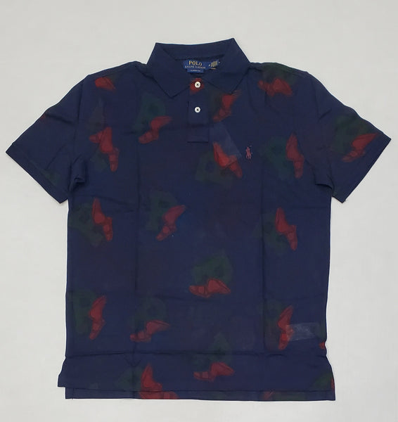 Nwt Polo Ralph Lauren Allover P-Wing Foot Classic Fit Polo - Unique Style