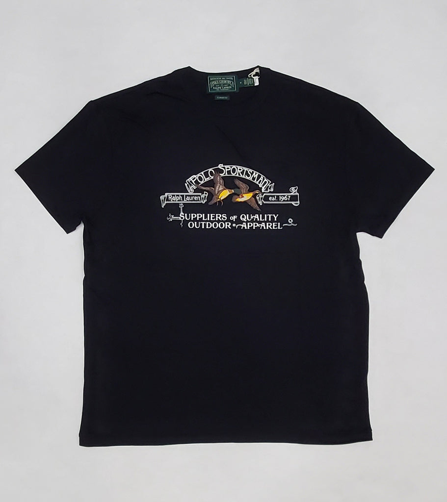 Nwt Polo Country Black Sportsman Outdoors Classic Fit  Tee