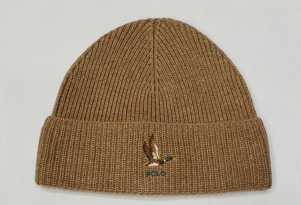 Nwt Polo Ralph Lauren Tan Mallard Duck Skully
