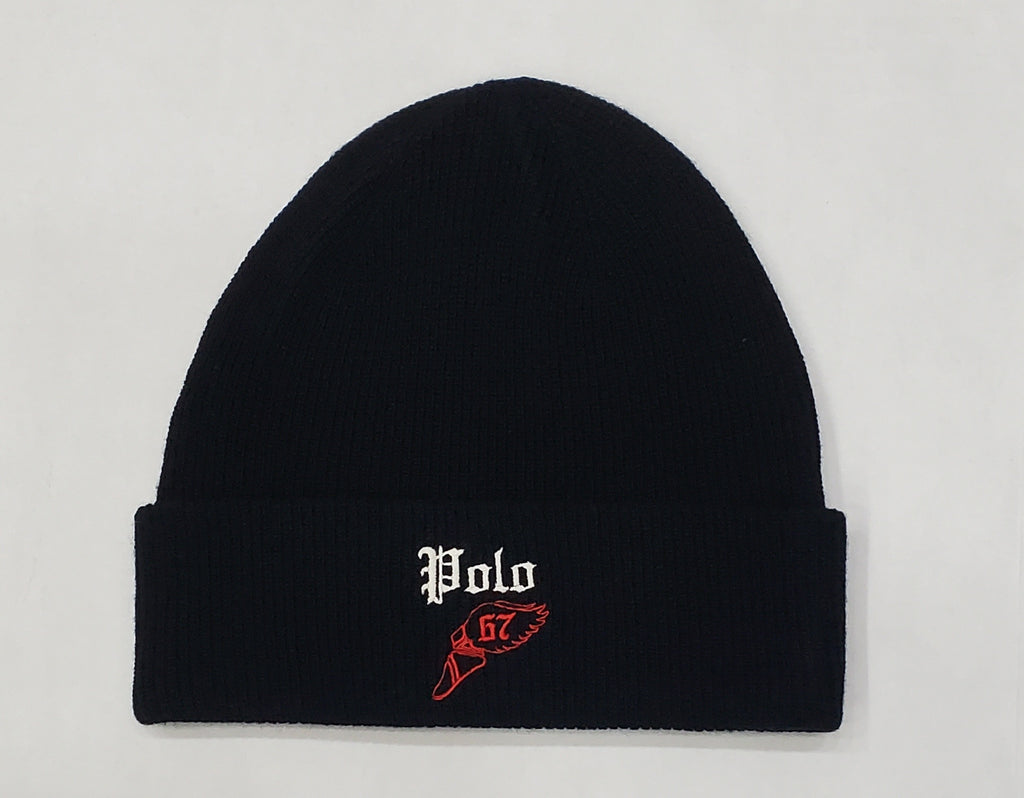 Nwt Polo Ralph Lauren Black Wing Foot Skully