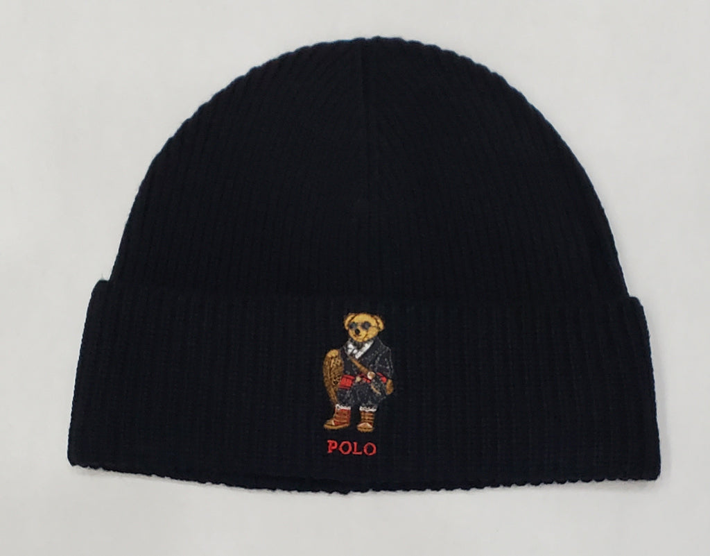 Nwt Polo Ralph Lauren Black Snow Explorer Teddy Bear Skully