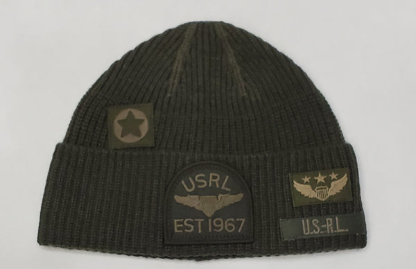 Nwt Polo Ralph Lauren Olive USRL 1967 Patch Skully - Unique Style