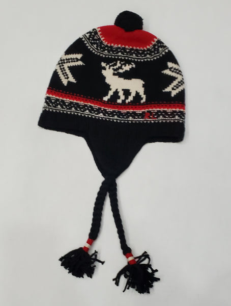 Nwt Polo Ralph Lauren Black Reindeer Skully - Unique Style
